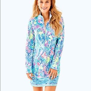 LILLY PULITZER SKIPPER PRINTED POPOVER DRESS